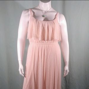 Torrid peach Swiss dot dress perfect for Easter